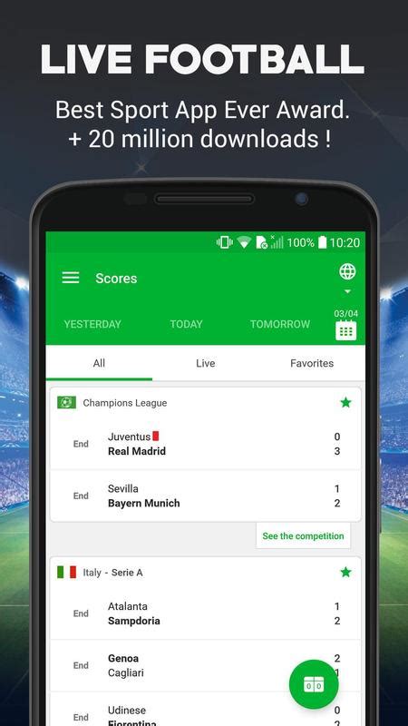 SKORES  Fútbol en directo & Resultados Fútbol 2018 for Android   APK ...