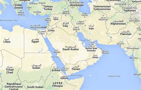 Mapa de Arabia Saudita﻿, donde está, queda, país ...