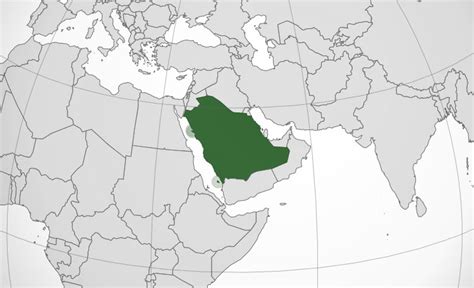 Mapa de Arabia Saudita﻿, donde está, queda, país ...