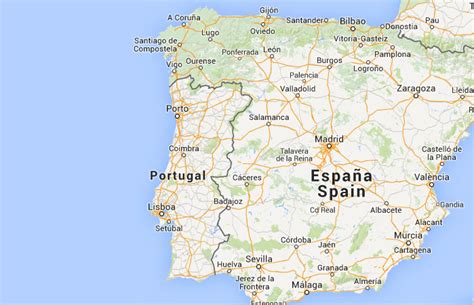 Mapa de Portugal﻿, donde está, queda, país, encuentra ...