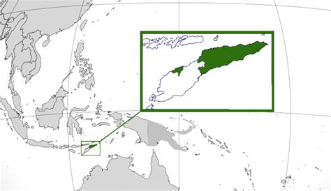 ﻿Mapa de Timor Oriental﻿, donde está, queda, país ...