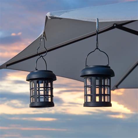 Smart Solar Hanging Lantern Umbrella Decor Lights   Set of ...