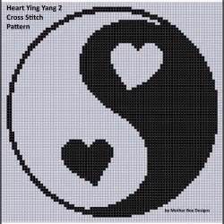 Smashwords – Heart Ying Yang 2 Cross Stitch Pattern – a ...