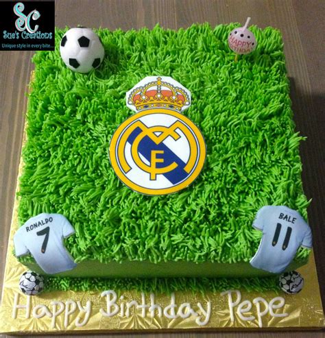 Soccer  Real Madrid Fan  Birthday cake | Diseños de tortas ...