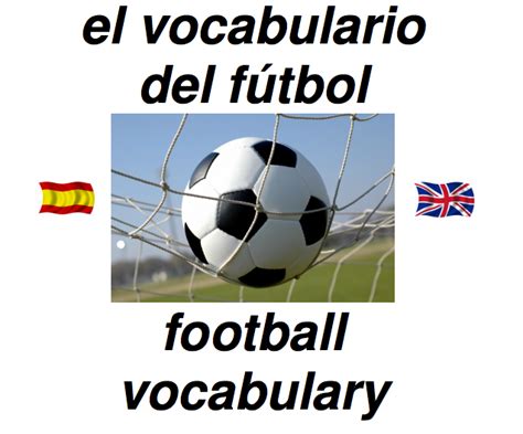 Soccer vocabulary in English and Spanish   el vocabulario ...