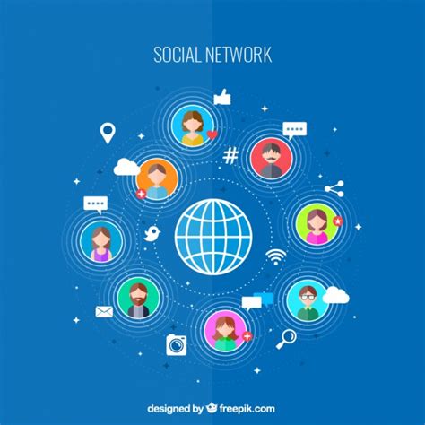 Social, a conectividade de rede | Baixar vetores grátis