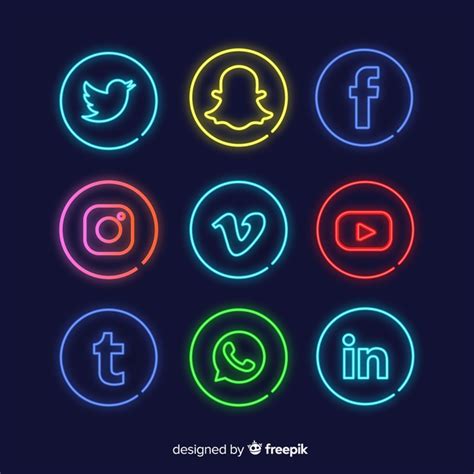 Social media logo collection Vector | Free Download