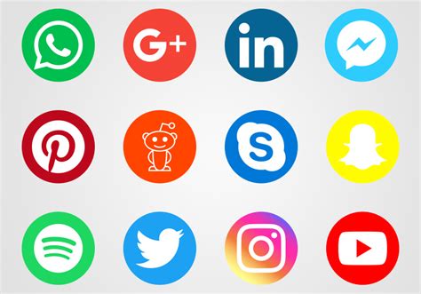 Social Media Logos Vector | Social Media Icon Set ...