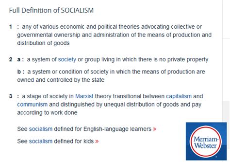 Socialism definitions added | Abolish Government Now