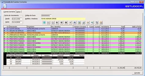 Software Mutuales: Curso N° 10 : Cuentas Corrientes de Socios