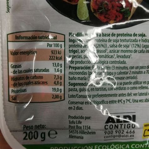 Soja texturizada con salsa de soja Gutbio de Aldi | Ingredientes, precio...
