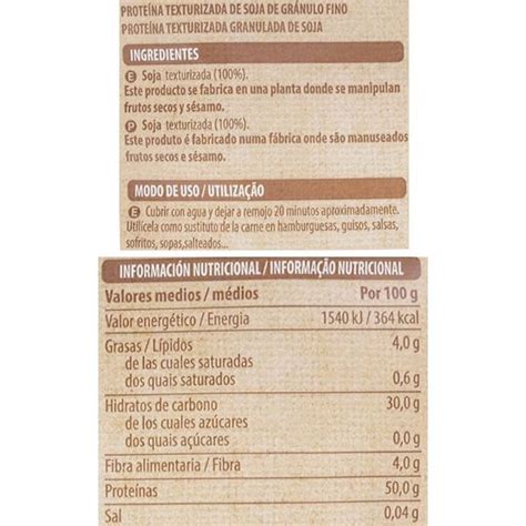 Soja texturizada Mercadona  Hacendado    Vegano Por Accidente Spain