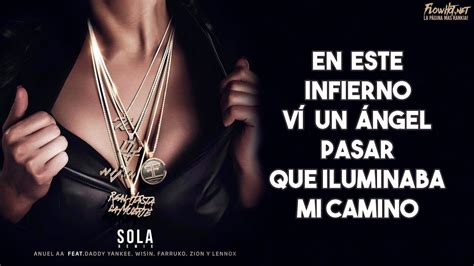 Sola Remix  Letra    Anuel AA Ft. Daddy Yankee, Wisin ...