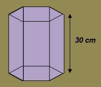 Solamente matemáticas: Área y volumen de un prisma hexagonal.