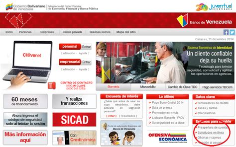 Solicitar Cita en el Banco de Venezuela para Apertura de ...