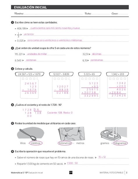 Solucionario matematicas savia 5º 1 pdf | Clases | Pinterest