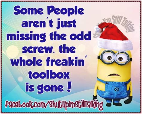 Some Peoples Minds Are Gone Funny Christmas Minion Quote ...