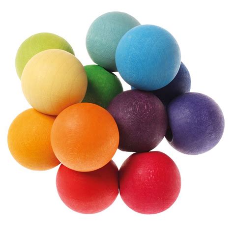 Sonajero de bolas de colores del arco iris   kinuma.com