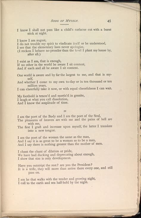 SONG OF MYSELF.   Leaves of Grass  1891 92     The Walt ...
