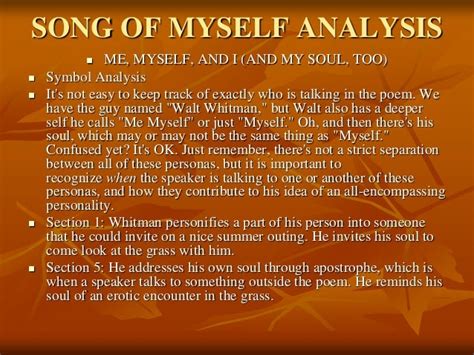 Song of myself ppt