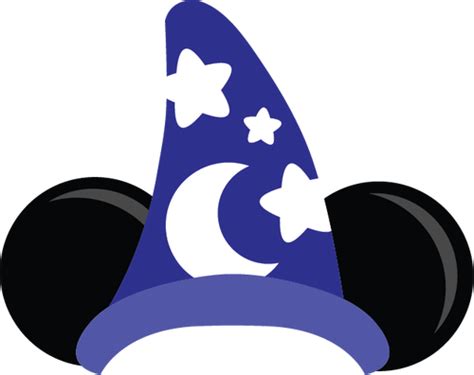 Sorcerer Mickey Hat with ears | Disney silhouettes, Mickey ...