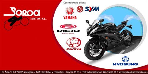 SOROA MOTOS Concesionario Oficial Zaragoza Yamaha Hyosung Rieju Sym TGB ...