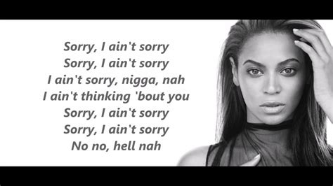 Sorry   Beyonce  Lyrics    YouTube