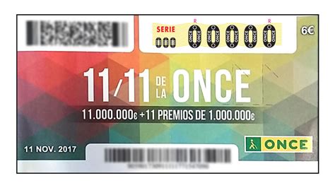 Sorteo 11 del 11 de la ONCE. Cupón ganador y premios