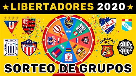 SORTEO Alternativo Grupos Copa LIBERTADORES 2020 ...