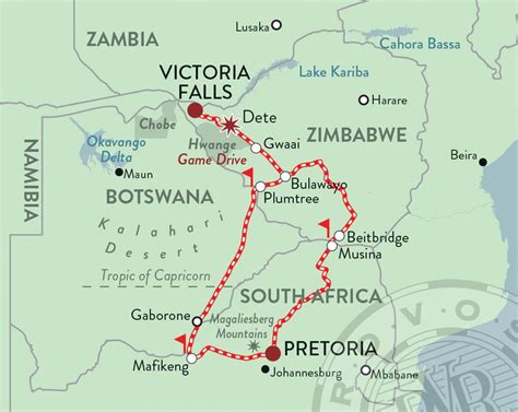Southern Africa Route Maps   Rovos Rail