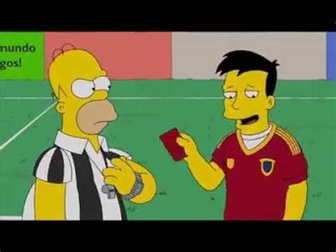 Spain in the simpsons   World cup 2014   YouTube