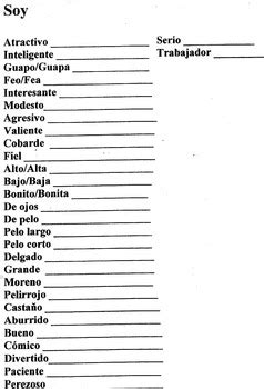 Spanish Adjectives   Lista de Adjetivos by El Jaguar | TpT