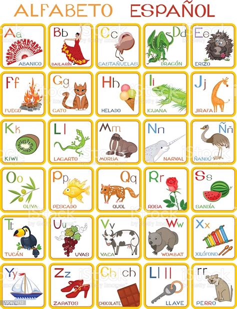 Spanish Alphabet Stock Illustration   Download Image Now ...