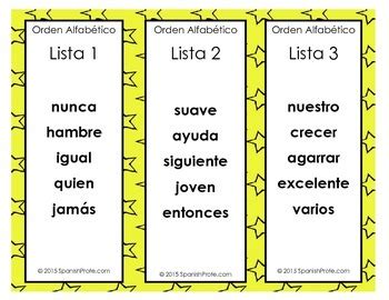 Spanish Alphabetical Order Task Cards  Orden Alfabetico ...