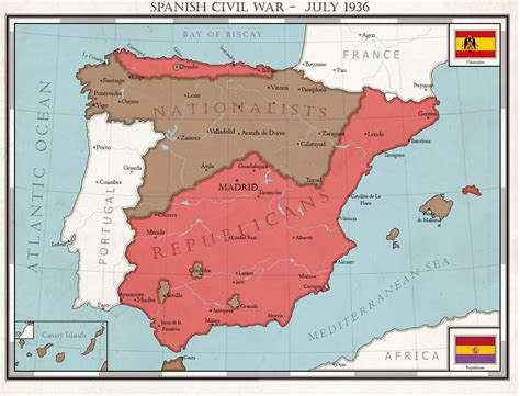 Spanish Civil War   July 1936 | Civil war, Alternate ...