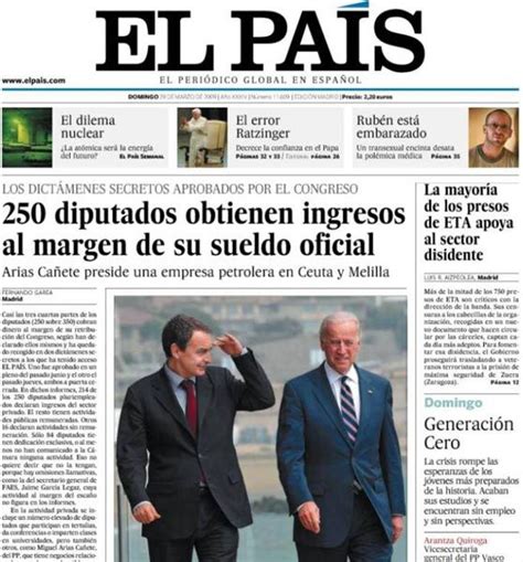 Spanish newspaper El Pais launched this week its Chilean ...