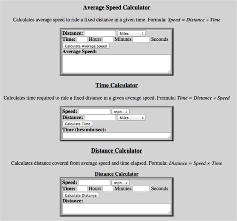 SPEED   DISTANCE TIME CALCULATOR! This is an... | I Am Not ...