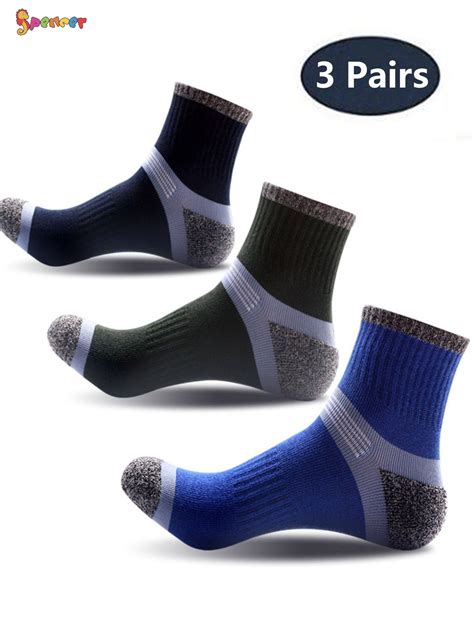 Spencer 3 Pairs Low Cut Compression Running Socks for Men ...