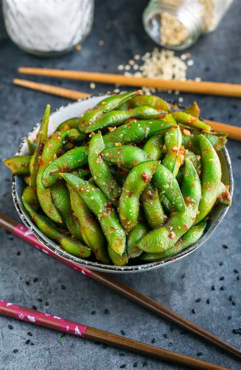 Spicy Edamame Appetizer Recipe   Peas and Crayons