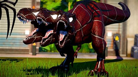 Spider Tyrannosaurus Rex vs Venom, Spinosaurus, Ultimasaurus Fight in ...