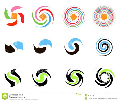 Spiral Logos Royalty Free Stock Images   Image: 31117479
