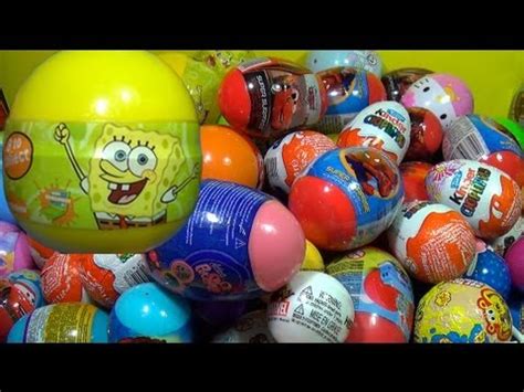 SpongeBob Surprise Egg! 1of 80 Surprise Eggs Kinder ...
