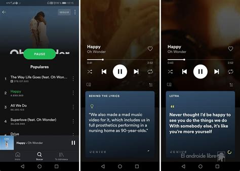 Spotify ya muestra las letras de tus canciones en su app ...