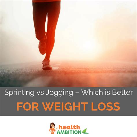 Sprinting vs Jogging   Health Ambition