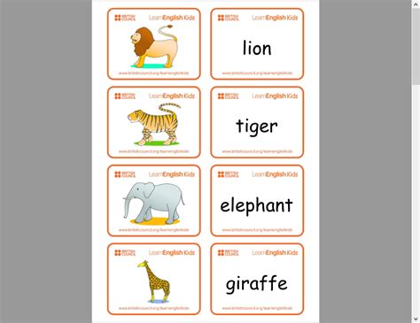 Животные на английском для детей, названия домашних животных с ...