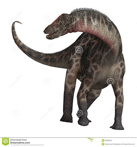 τρισδιάστατος δεινόσαυρος Dicraeosaurus ψαλιδίσματος πέρα από το ...
