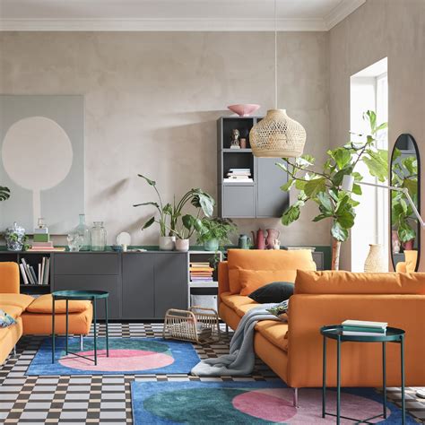 フレキシブルな家具を備えたおしゃれなリビングルーム｜IKEA【公式】   IKEA