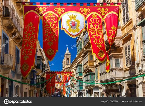 St Augustine fiesta de Valletta, Malta — Foto de stock ...