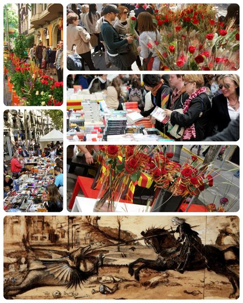 St George s Day in Barcelona known as Sant Jordi