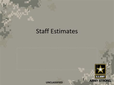 Staff Estimates   PowerPoint Ranger, Pre made Military PPT ...